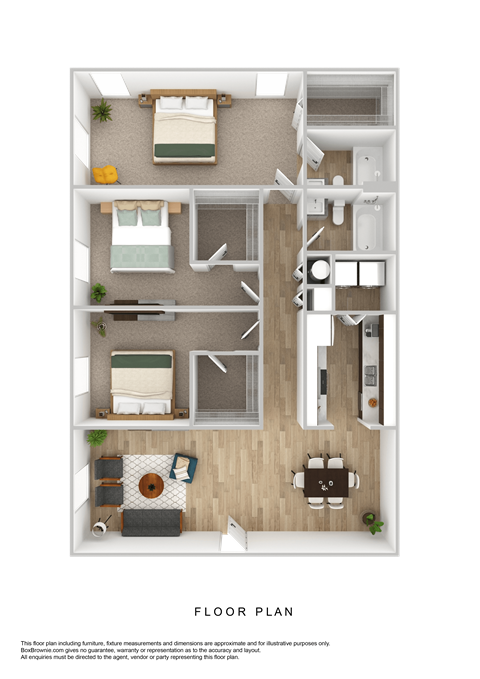 a floor plan of a 1 bedroom floor plan